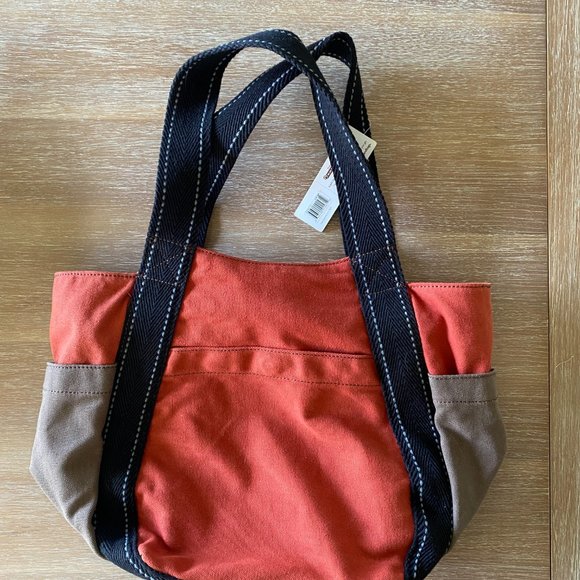 Chala Orange and Brown Cat Tote Bag - Picture 5 of 7